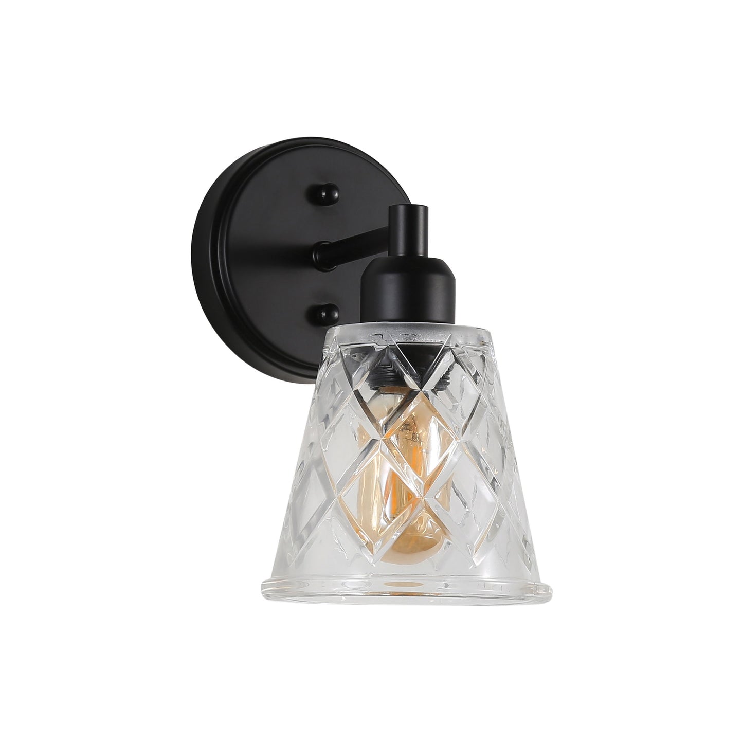 Dram Wall Light Vintage Cut Glass Wall Light