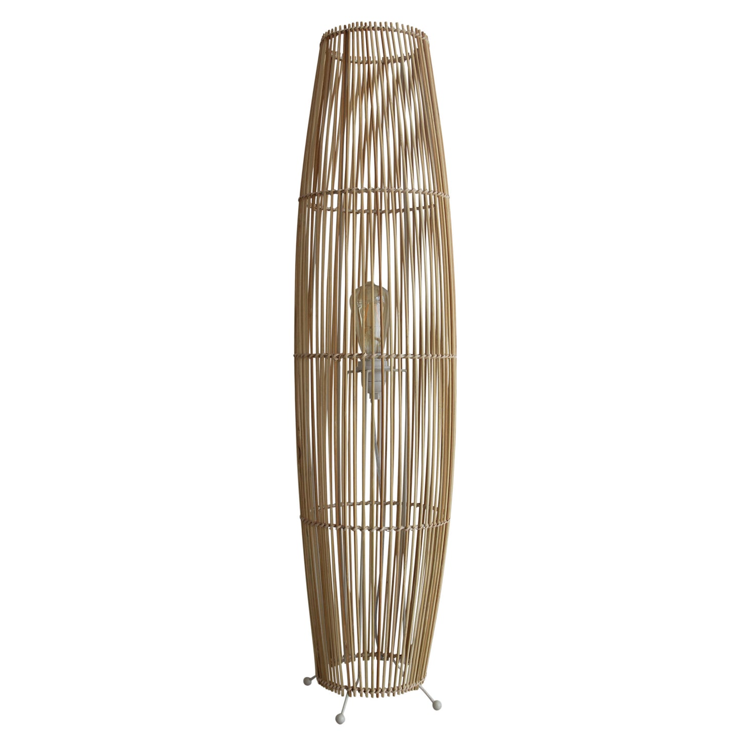 Matram Natural Cane Floor Lamp