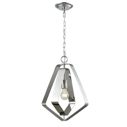 Orbita: Bohemian Small Polished Nickel Hardware Pendant Light