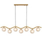 Orton 7 Light Pendant Antique Gold