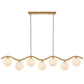 Orton 7 Light Pendant Antique Gold