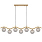 Orton 7 Light Pendant Antique Gold