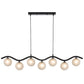 Orton 7 Light Pendant Black