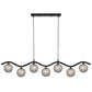 Orton 7 Light Pendant Black