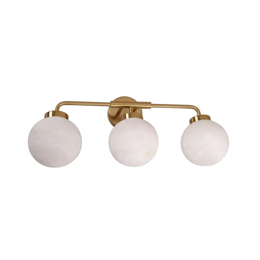 Palla: Triple Sphere Alabaster Wall Light