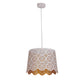 Penshade: Interior Slanted With Flower Pattern Laser Cut Pendant Lights