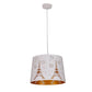 Penshade: Interior Slanted With Eiffel Tower Pattern Laser Cut Pendant Lights