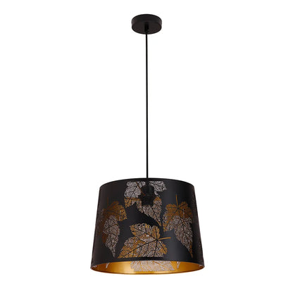 Penshade: Interior Slanted With Maple Leaf Pattern Laser Cut Pendant Lights