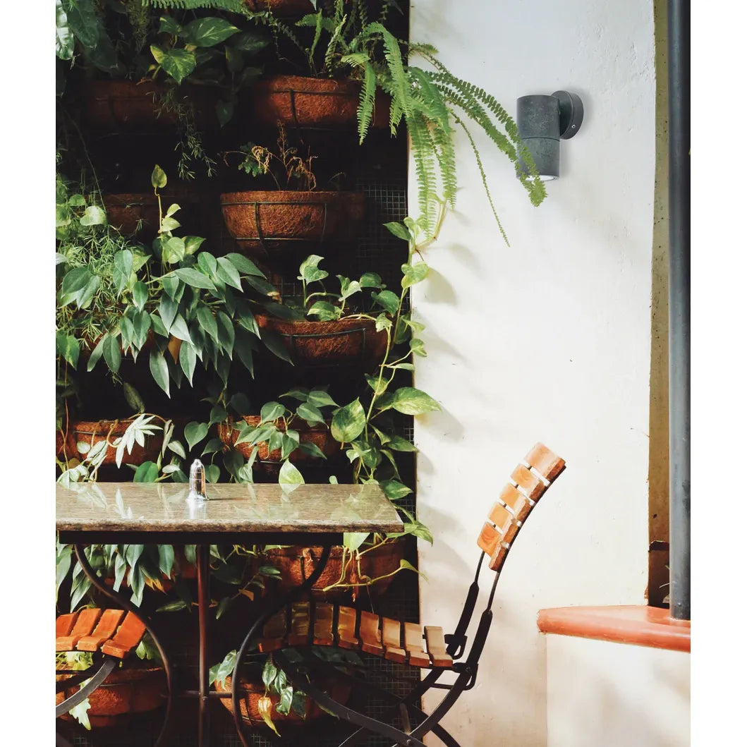 Exterior Wall Pillar Spot Lights - Solid Patina Brass