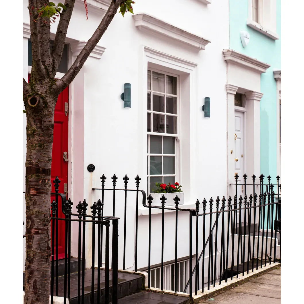 Exterior Wall Pillar Spot Lights - Solid Patina Brass