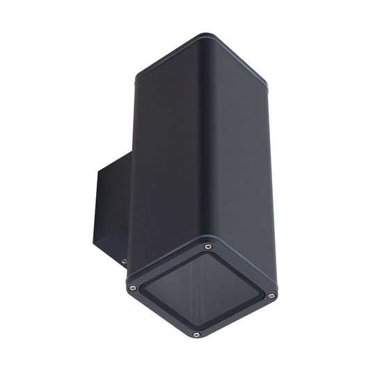 Piper-2 Square Wall LED Light - Dark Grey