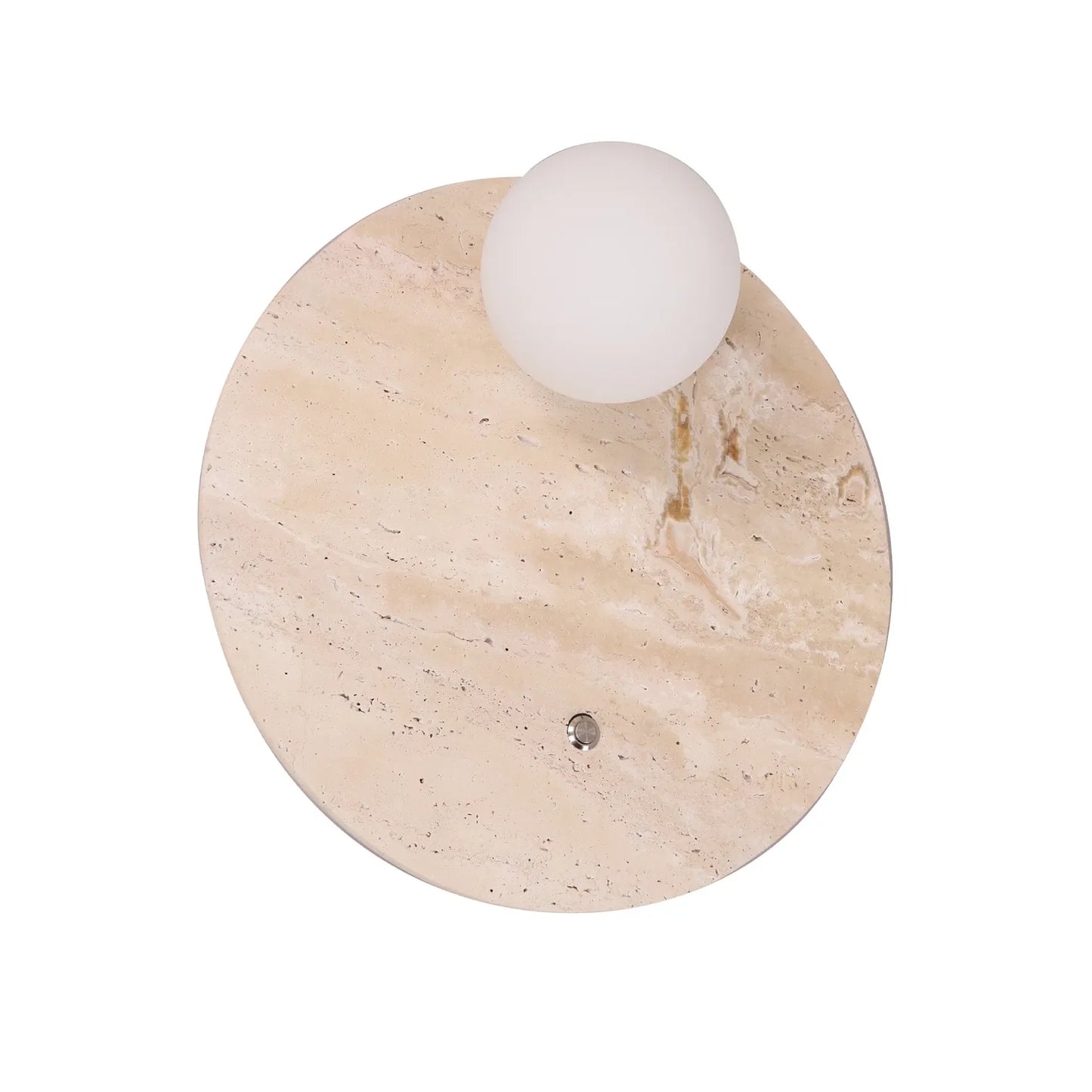 POI: Interior Round Travertine Base