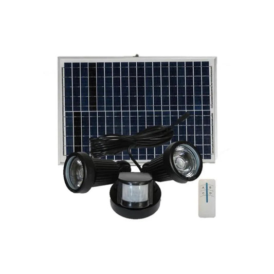 High Output 2x5w Flood Light with Remote Control + Sensor - Cool White