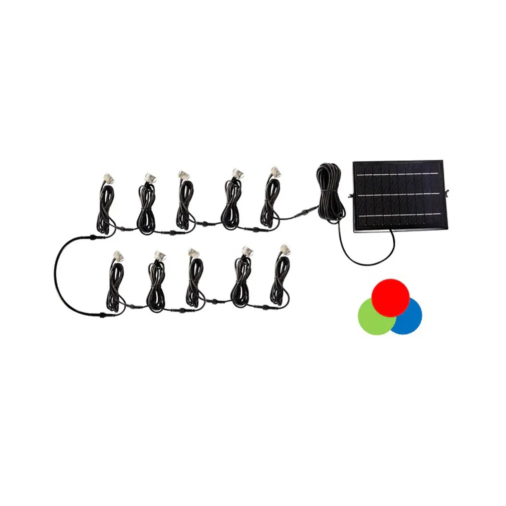Solar Powered Deck / In-Ground Lighting Kit RGB