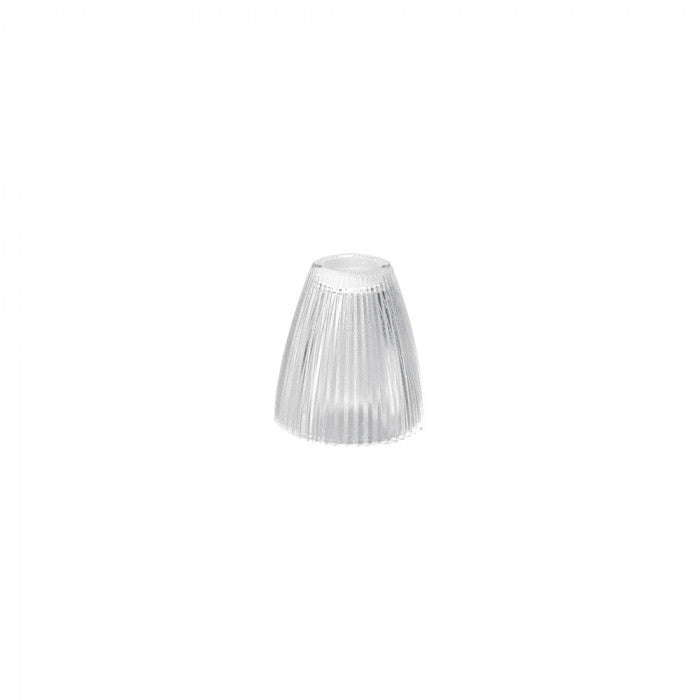 Curved Ribbed Glass Shade