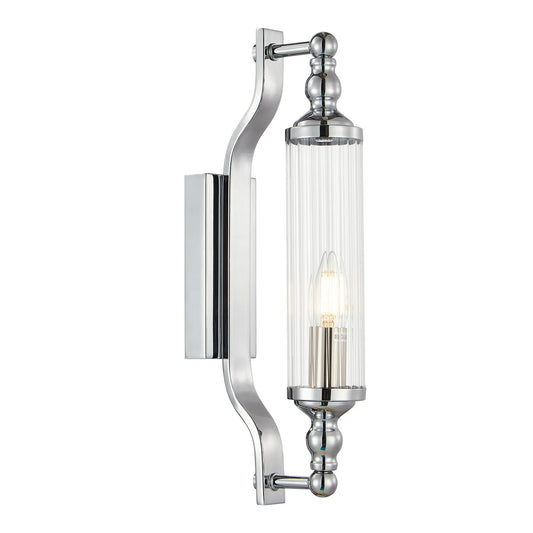 Rodillo: Interior Tubular Clear Glass Wall Lights