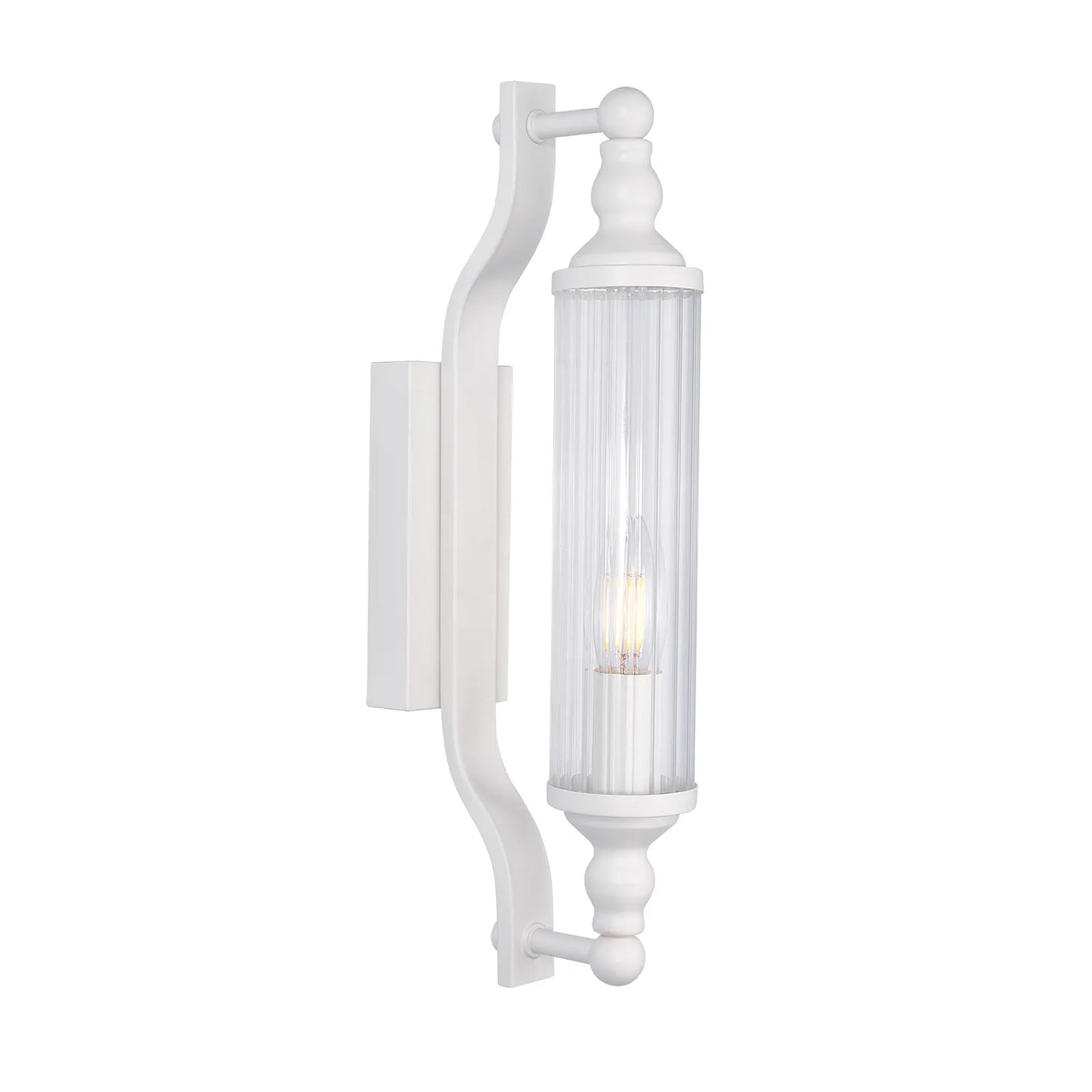 Rodillo: Interior Tubular Clear Glass Wall Lights