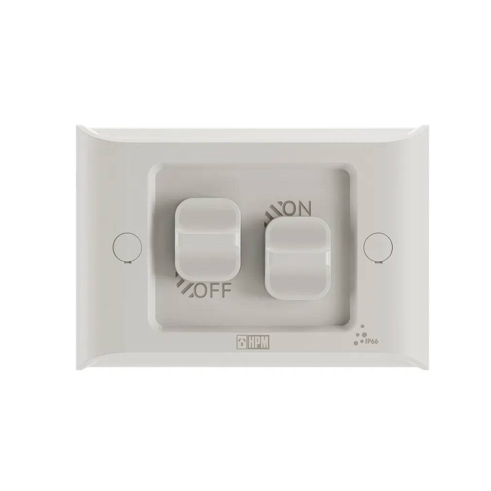 AQUA LIFE - Weatherproof Switch - Surface Mount - Misty Grey