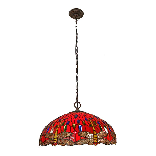 Red Dragonfly Pendant Lamp