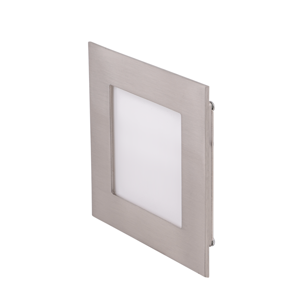 BROOM S9311 - 3W Recessed 3 watt LED square profile wall luminaire