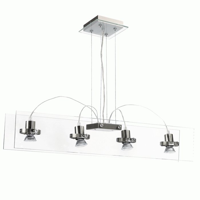 GU10 Ceiling Suspension Four Bar Spotlight