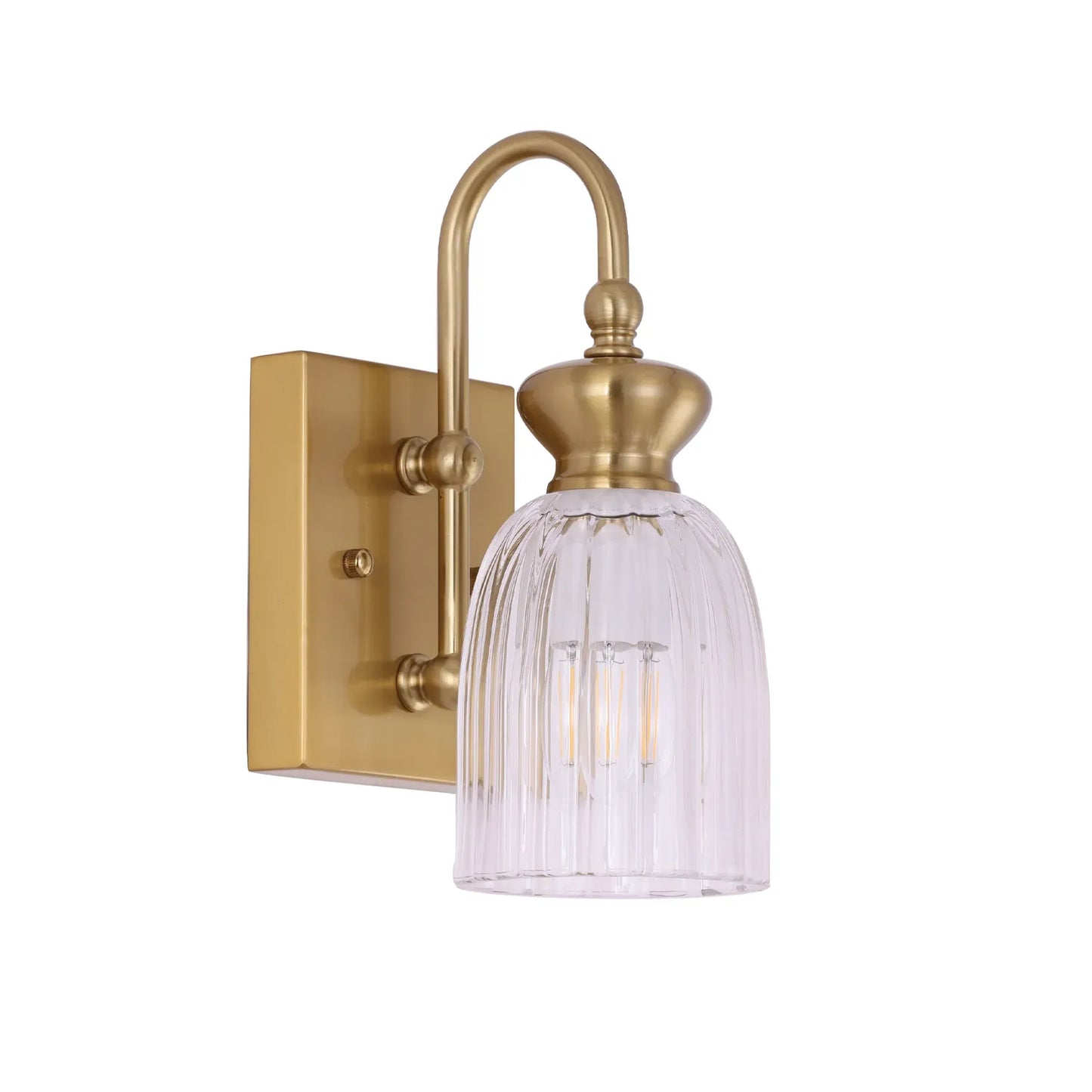 SINO: Interior Ellipse Single Clear Glass Shade Wall Lights