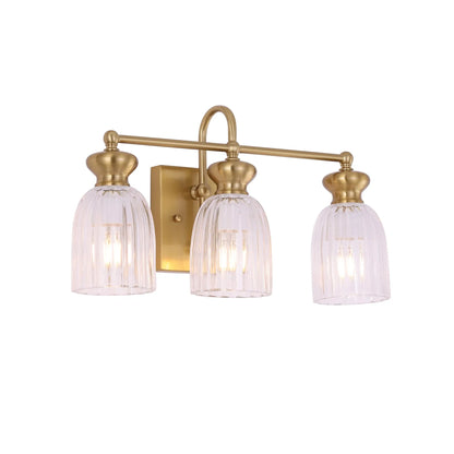 SINO: Interior Ellipse Triple Clear Glass Shade Wall Lights