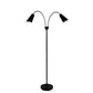 Walt Twin Floor Lamp Ant Brass + Black