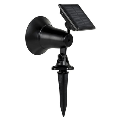 Garden Spot Light with Attached Solar Panel