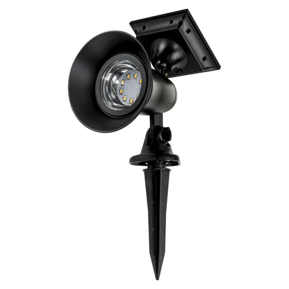 Garden Spot Light with Attached Solar Panel