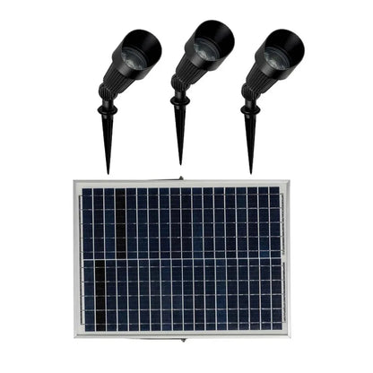 Hi-Output Garden Spot Light Kit with Remote Solar Panel
