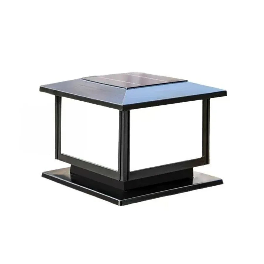 Solar Powered Large Square Commercial Pillar Light