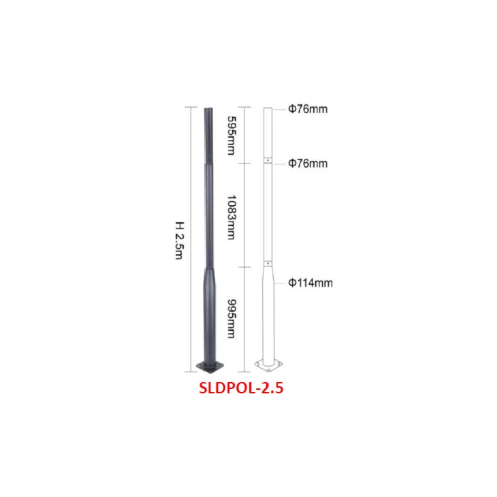 Sectional Galvanized Steel Poles