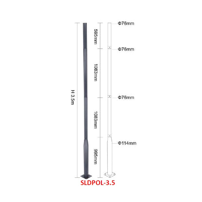 Sectional Galvanized Steel Poles