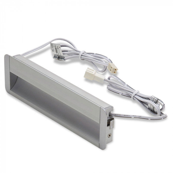 LED Deflector 12V Light, Hall Way or Step Lighting in Sliver