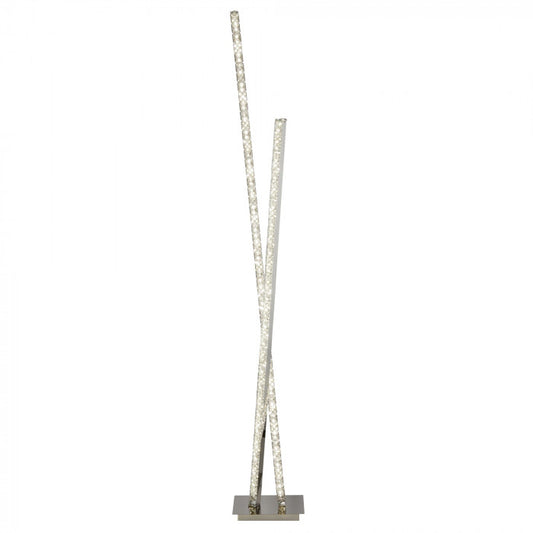 Crystal Detail Crossover Floor Lamp