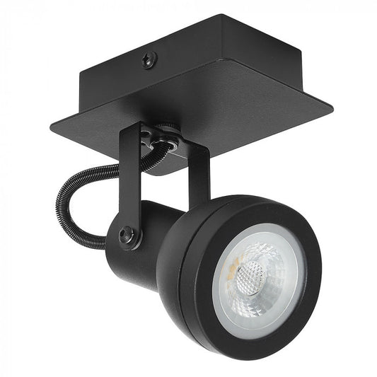 Reagan GU10 Single Spotlight in Black