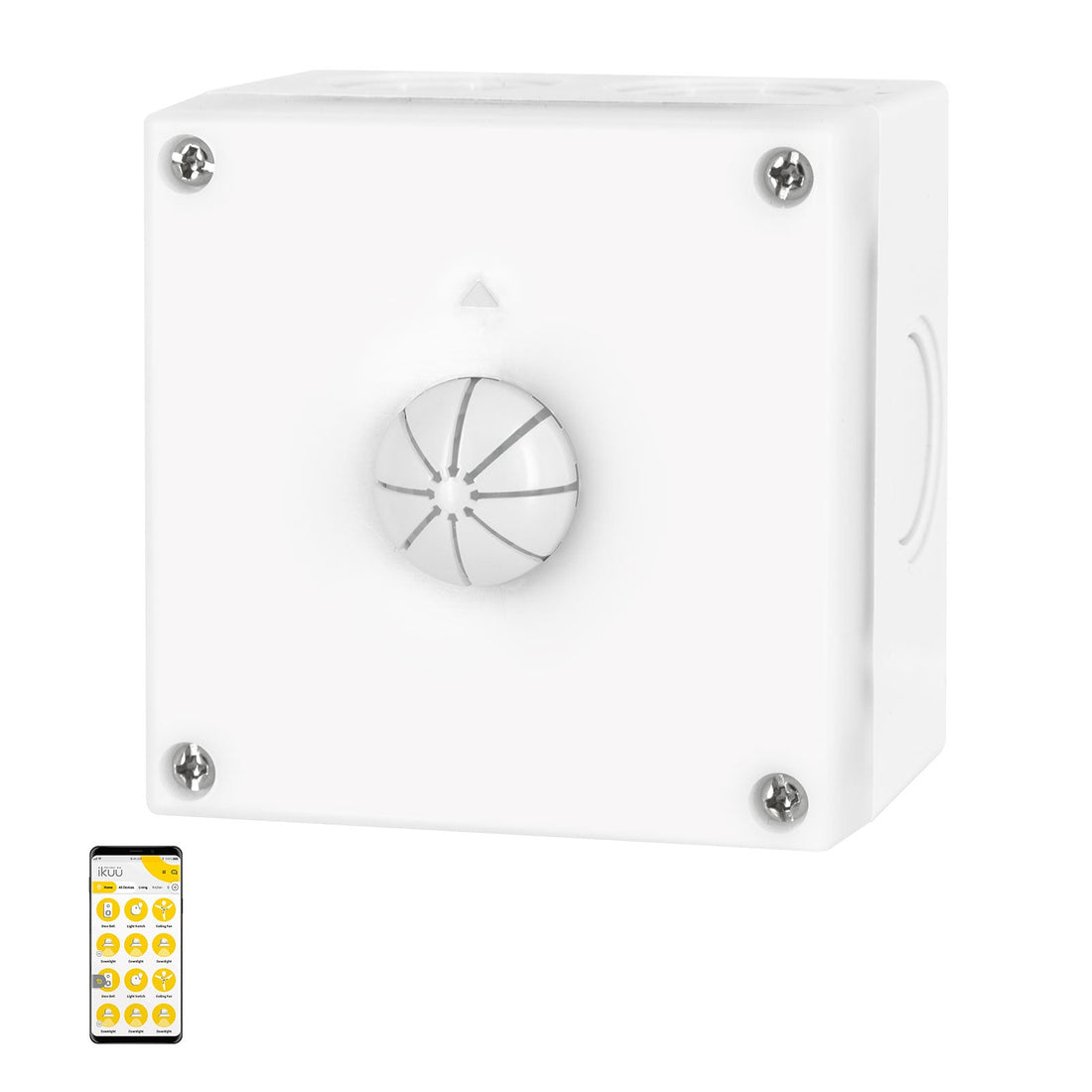 Ikuü Smart Wi-Fi Lux/Pir Wall Plate with Temperature Sensor