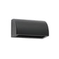 Ste: Exterior 12V Matte Black Curved Surface Mounted Step / Wall Lights