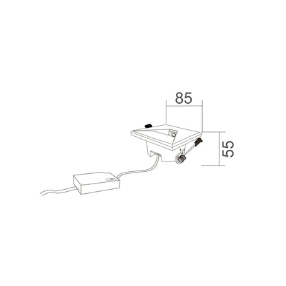 Interior LED Tri-CCT Recessed Round Step Lights