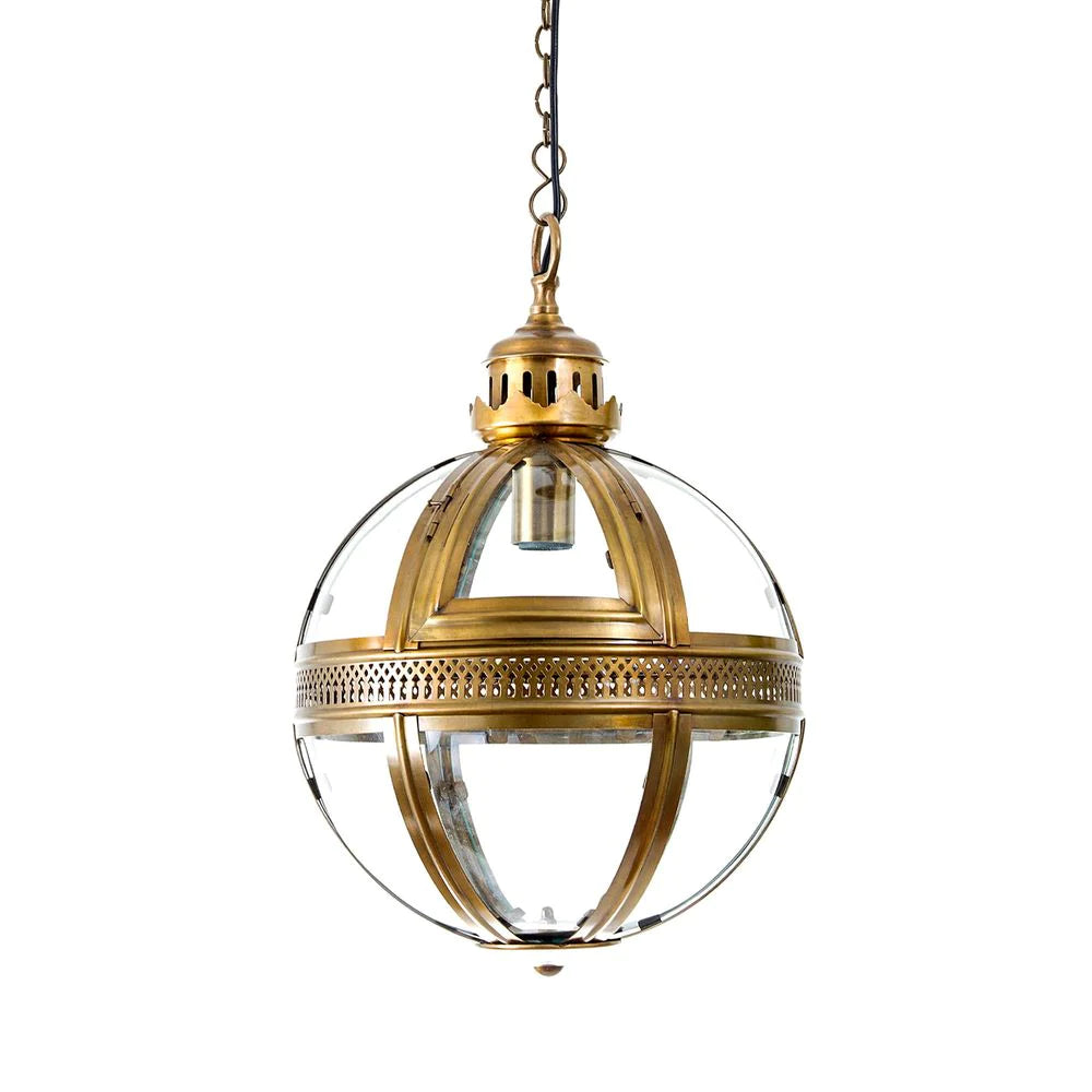 Saxon Antique Brass Light Pendant