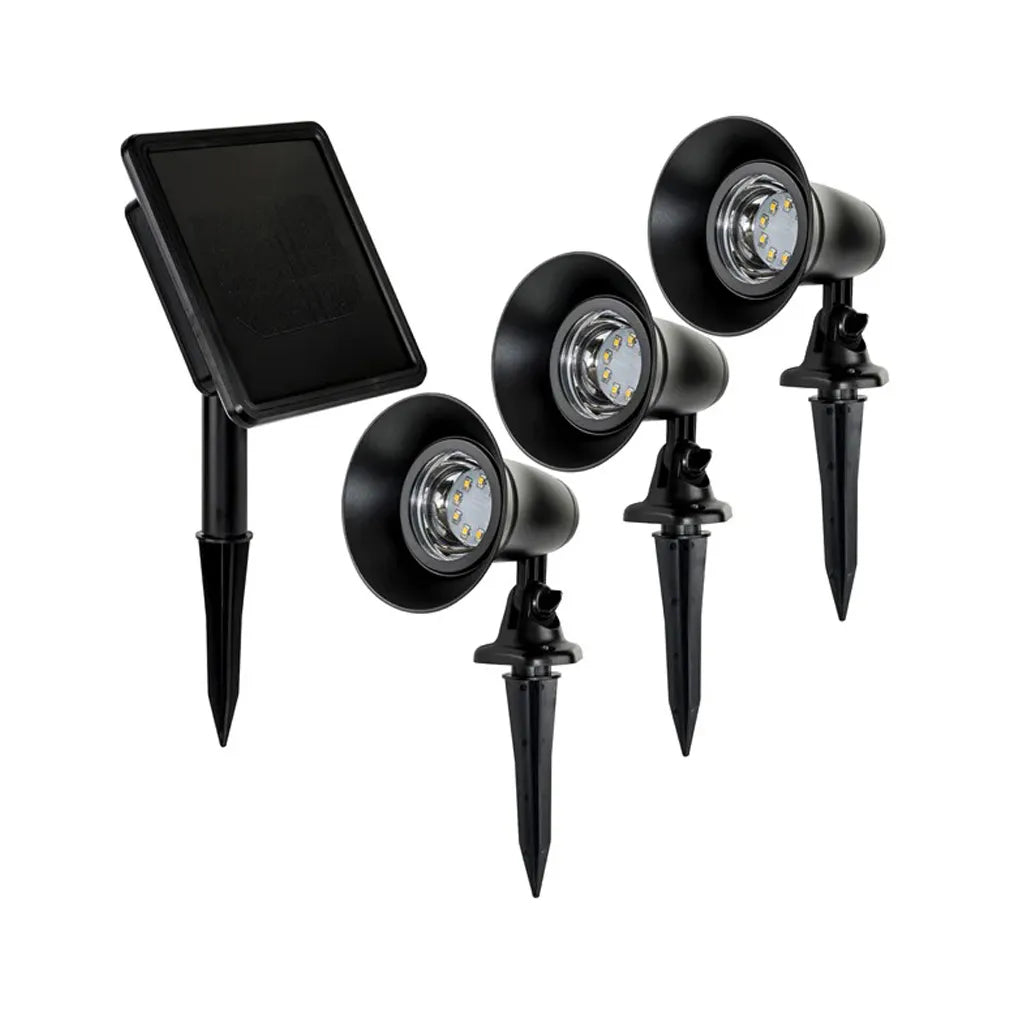 Garden Spot Light Kit with Remote Solar Panel