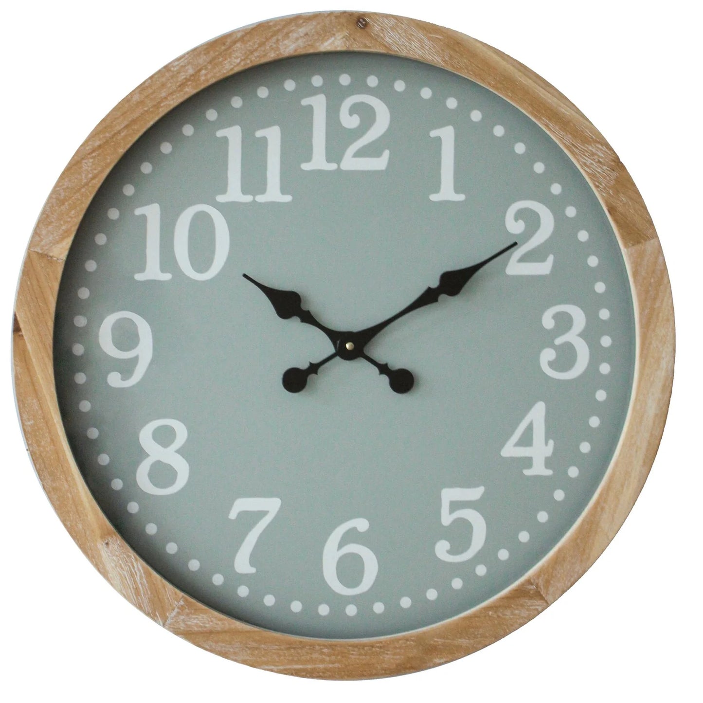 Silver Dollar Clock - 60cm