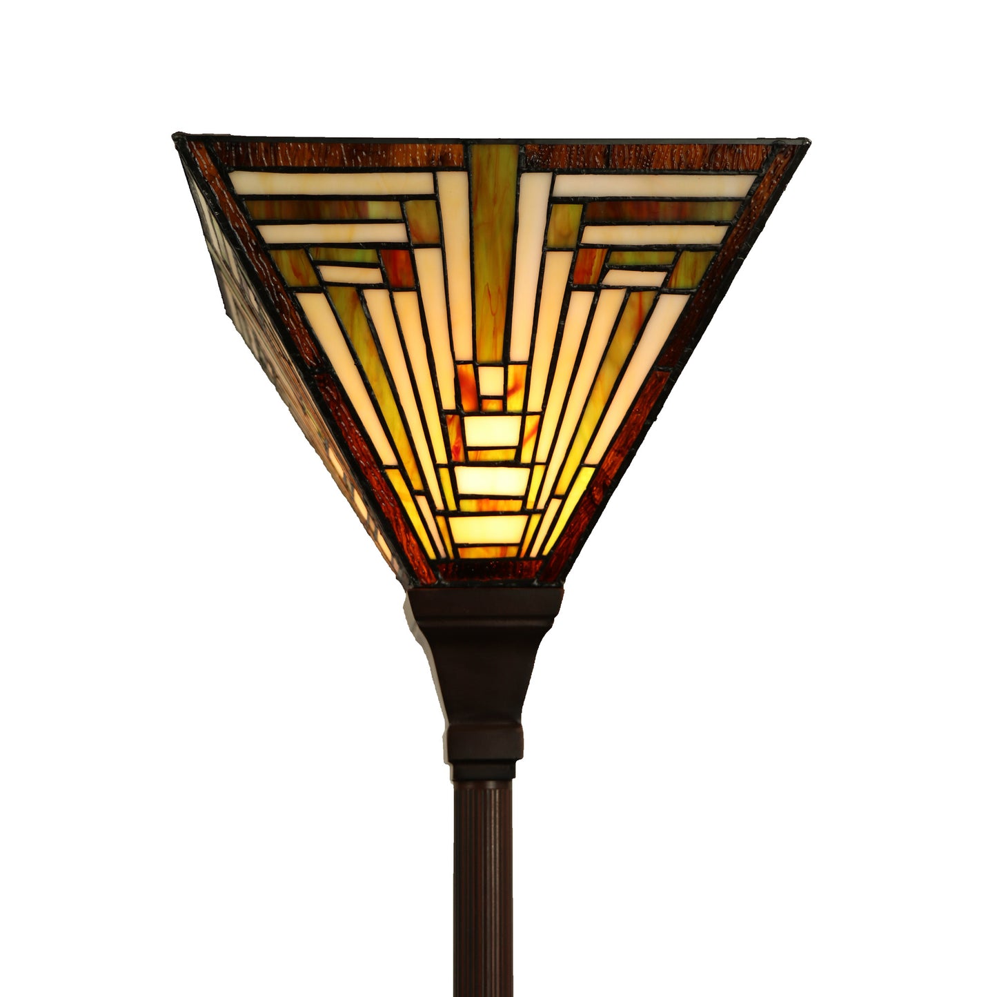 14 Square Multi-colour Geometric Uplight