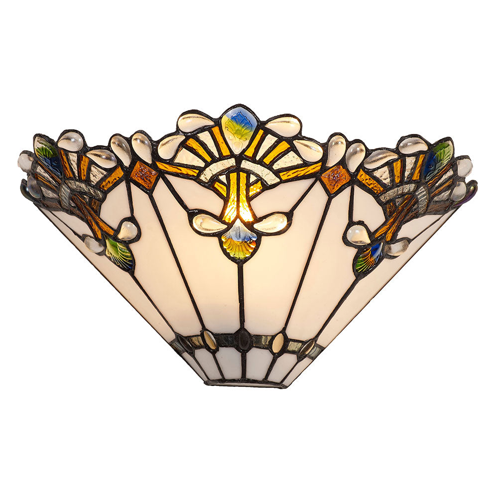 Butterfly Knots Tiffany Wall Lamp White