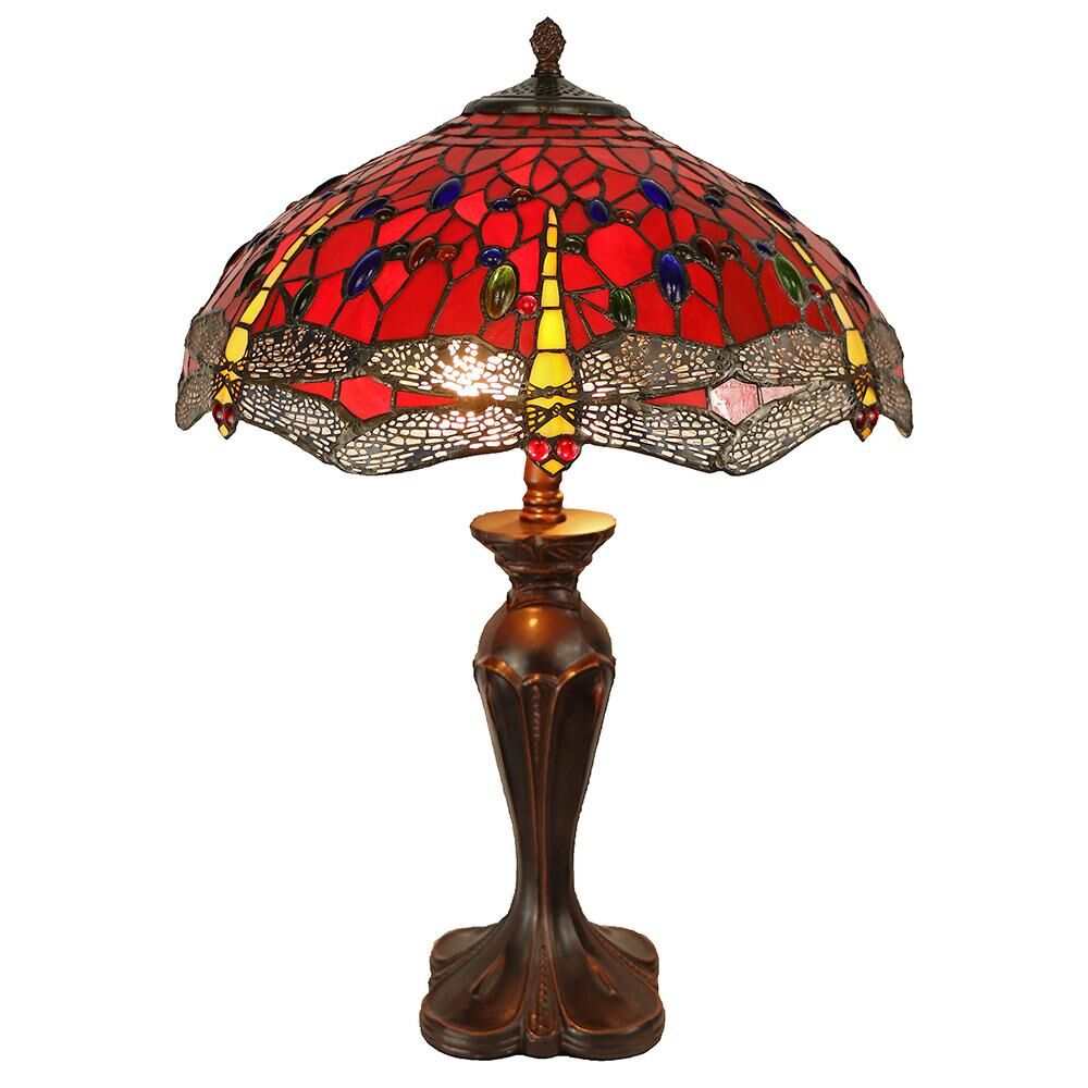 16 Red Dragonfly Table Lamp
