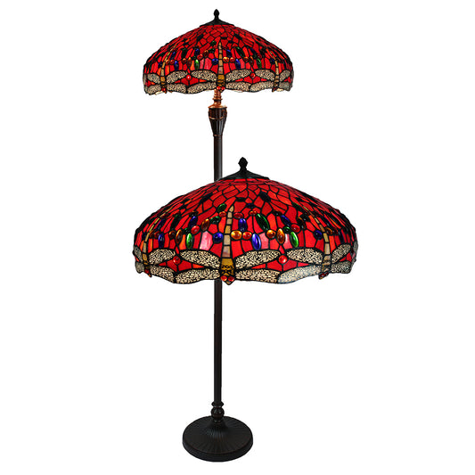 Red Dragonfly Floor Lamp