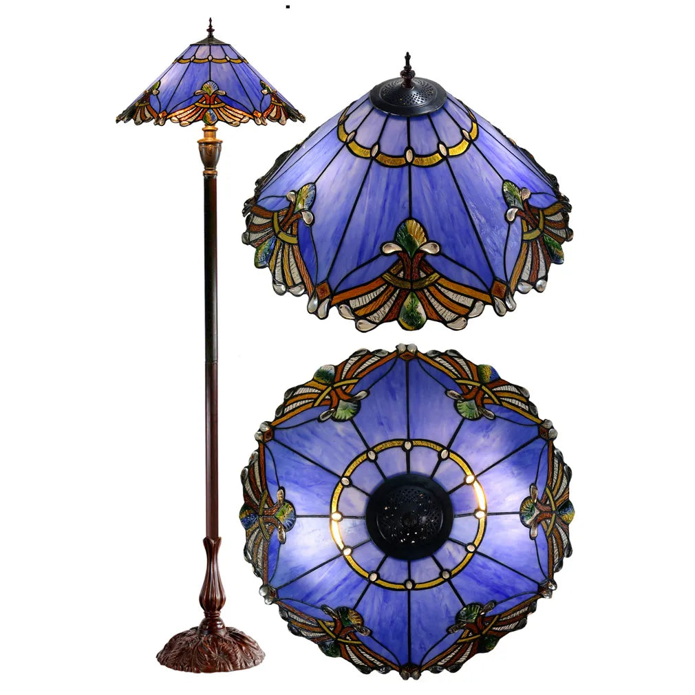 Benita Periwinkle Floor Lamp