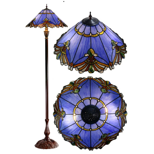 Benita Periwinkle Floor Lamp