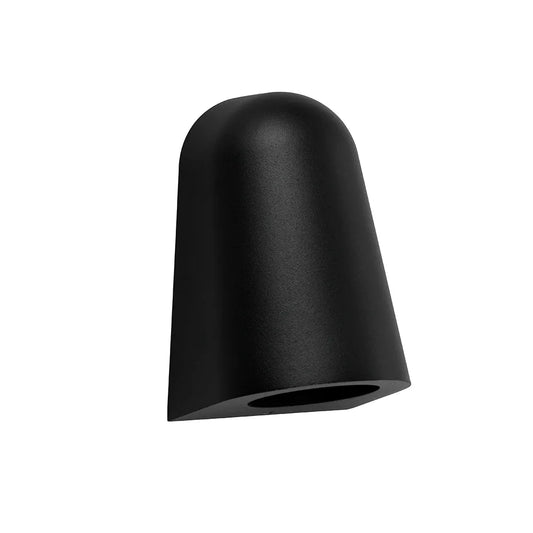 Torque: Exterior Gu10/Mr16 Matte Black Surface Mounted Cone Wall Lights